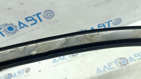 Upper front left door molding for Audi Q5 80A 18-24 chrome, with glass seal, glued, tear