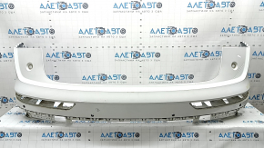 Bare rear bumper, upper part, Audi Q5 80A 18-20, for parking sensors, white, with mount