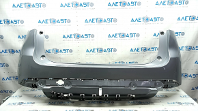 Naked rear bumper for Mazda CX-5 2022-2025 without parking sensors, blue, crack in mount, dent