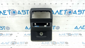 Audi Q5 80A 18-24 black rear center console trim with lower trim, with cigarette lighter, scratch, broken mount