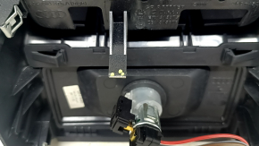Audi Q5 80A 18-24 black rear center console trim with lower trim, with cigarette lighter, scratch, broken mount