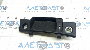 Front center console trim for start/stop button for Audi Q5 80A 18-24 black, with cigarette lighter