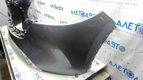 Front bumper, bare, Mazda CX-5 22-25, without parking sensors, silver, torn, broken fasteners, scratches