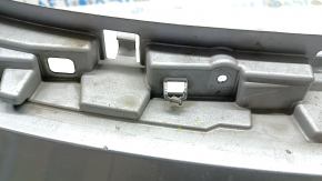 Front bumper, bare, Mazda CX-5 22-25, without parking sensors, silver, torn, broken fasteners, scratches