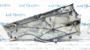 Left underbody protection for VW Atlas 18-25 is dented and torn.