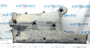 Right underbody protection for VW Atlas 18-25 is dented and torn.