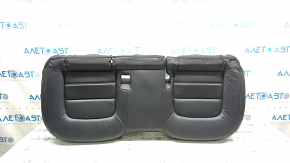 Rear seat cushion, 2nd row, Mazda CX-5 19-22, black leather with perforation, with brown stitching, wrinkled, needs cleaning