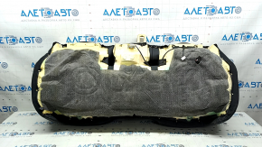 Rear seat cushion, 2nd row, Mazda CX-5 19-22, black leather with perforation, with brown stitching, wrinkled, needs cleaning