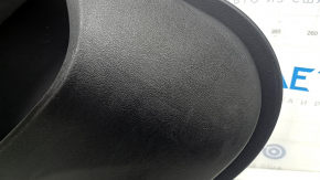Door trim, rear left, BMW X3 G01 18-21, black leather, black Vernasca leather insert, gray stitching, dark oak trim, scratches