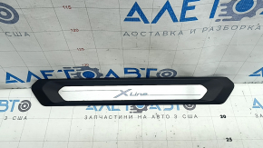 Outer front right door sill trim for BMW X3 G01 18-21, chrome, X-LINE, scratches