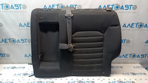 Rear seat, 2nd row, Ford Fusion mk5 2013-2015, black cloth, white stitching, needs cleaning, broken latch