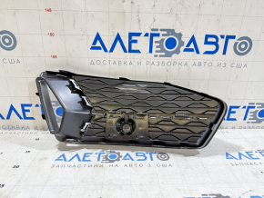Front bumper grille right Audi A6 C8 19-22 for air duct and parking sensors, black with silver