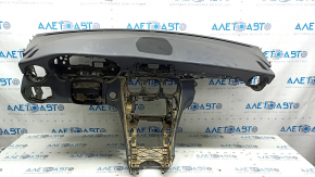 Mercedes C-class W205 19-21 black dashboard with AIRBAG, no projection, black trim, cleanable, water contact, rusty squib