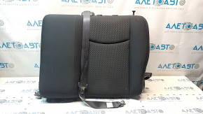 Left rear seat backrest for Nissan Leaf 13-15, black cloth, with belt
