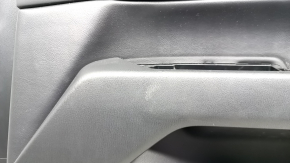 Mazda CX-5 2023-2025 front right door panel with black leather insert, black leather armrest, chrome molding, with handle, scratches, abrasions