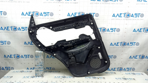 Mazda CX-5 CX-5 23-25 rear right door panel with black leather insert, black leather armrest, chrome molding, with handle, scratches, abrasions
