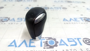 Mazda CX-5 17-25 black leather gear knob with scratches