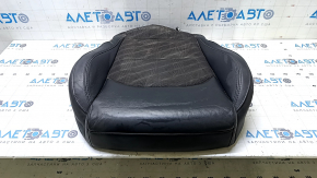 Hyundai Sonata 15-17 passenger seat back upholstery, black leather combination, heated