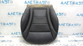 Mercedes C-class W205 15-21 passenger seat cushion upholstery, dark gray leather, perforated, heated, trimmed, dry-cleanable