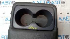 Rear seats, 2nd row, Hyundai Sonata 11-11, combined cloth with gray leather, for cleaning