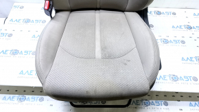 Driver's seat Kia Optima 16-18 without airbag, manual, black cloth, burnt-through