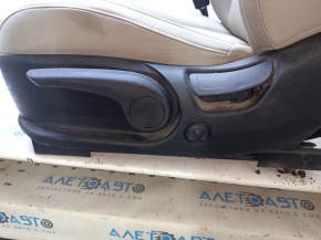 Driver's seat Kia Optima 16-18 without airbag, manual, black cloth, burnt-through