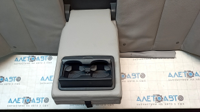 Rear seat backrest for BMW 3 F30 12-18, grey leather, one-piece, dry-cleanable