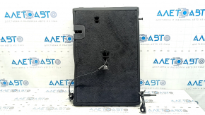 Rear seat backrest, 2nd row, left, BMW X3 G01 18-21, black leather, with black belt, wrinkled