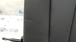 Rear seat backrest, 2nd row, left, BMW X3 G01 18-21, black leather, with black belt, wrinkled
