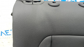 Rear seat backrest, 2nd row, left, BMW X3 G01 18-21, black leather, with black belt, wrinkled