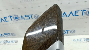 BMW X3 G01 18-21 black front panel center trim, dark oak Perlglanz Chrome wood insert, with deflectors, scratches