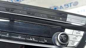 Climate control and audio control BMW X3 G01 18-21 black gloss, chrome, with heating, without ventilation, without a disc drive
