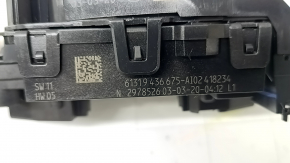 Steering column switch guitar assembly BMW X3 G01 18-21 without auto high beam, for heated steering wheel