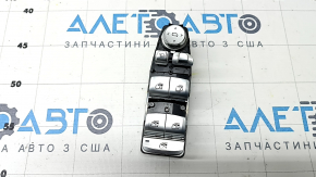 Front left window lift control BMW X3 G01 18-21 chrome, with automatic folding mirror, chrome swollen