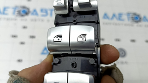 Front left window lift control BMW X3 G01 18-21 chrome, with automatic folding mirror, chrome swollen