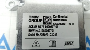 Module srs airbag computer airbags BMW X3 G01 18-21