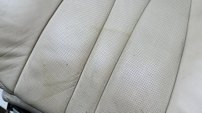 Lincoln MKX 16-18 passenger seat back upholstery, beige leather, perforated, dry-cleanable
