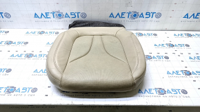 Lincoln MKX 16-18 passenger seat cushion upholstery, beige leather, perforated, dry-cleanable