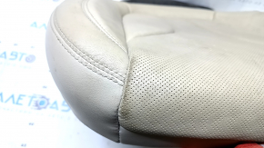 Lincoln MKX 16-18 passenger seat cushion upholstery, beige leather, perforated, dry-cleanable