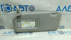 Left visor for Mazda CX-5 20-25, gray, with backlight, without hook