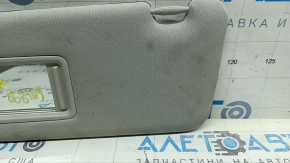 Left visor for Mazda CX-5 20-25, gray, with backlight, without hook