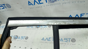 Glass seal with molding rear right BMW X3 G01 18-21 chrome, in glue, dented