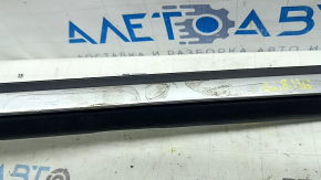 Glass seal with molding rear right BMW X3 G01 18-21 chrome, in glue, dented
