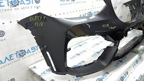 Bare front bumper BMW X3 G01 18-21 for parking sensors, Park Assist and camera, graphite, scratches, dented