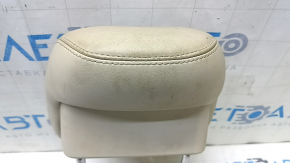Lincoln MKX 16-18 driver's seat headrest, beige leather, scratches, dents, needs cleaning