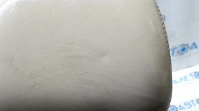 Lincoln MKX 16-18 driver's seat headrest, beige leather, scratches, dents, needs cleaning