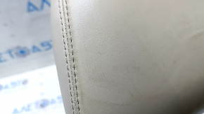 Lincoln MKX 16-18 driver's seat headrest, beige leather, scratches, dents, needs cleaning