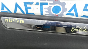 Lincoln MKC 15-19 lower rear right door trim with chrome, scratches