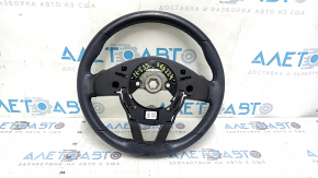 Naked steering wheel Mazda CX-5 20-25 black leather, without heating, with overlay, worn