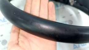 Naked steering wheel Mazda CX-5 20-25 black leather, without heating, with overlay, worn